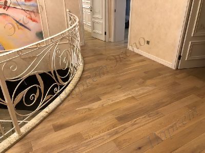 Инженерная доска Дуб Стромболи  обработка   