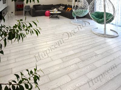 Инженерная доска Дуб Серебряный Пегас обработка  