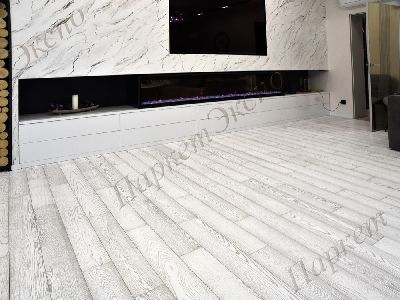 Инженерная доска Дуб Серебряный Пегас обработка  