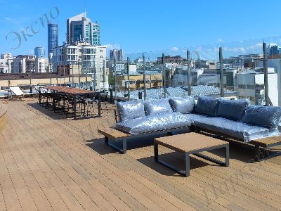 Террасная доска  CM Scandinavia, CM Decking MIX Teak, материал - древесно-полимерный композит - 3