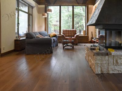 Инженерная доска Дуб Стокгольм  обработка   