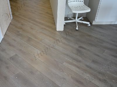 Инженерная доска Дуб Серый Кашемир  обработка 